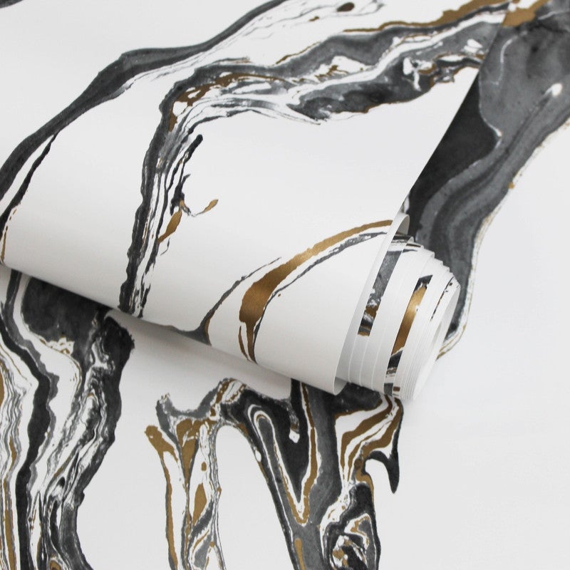 56 sq. ft. Marble Peel and Stick Wallpaper Peel and Stick DIY