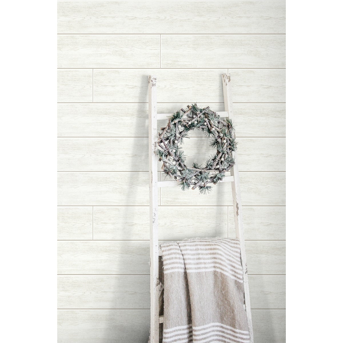 Farmhouse Shiplap Wallpaper Peel and Stick DIY