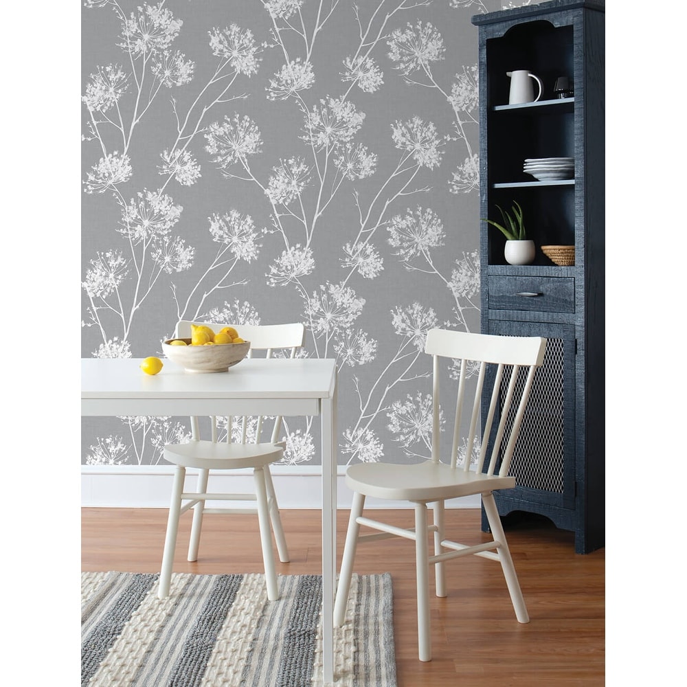 30.75 sq. ft. NextWall One O'Clocks Botanical Peel and Stick