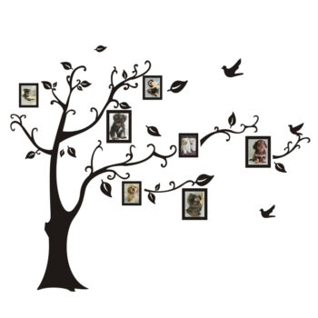 New Black Diy Photo Tree Pvc Wall Decals Photo Showing Wall Stickers Family Wall Stickers Decoration Mural Art Home Decor