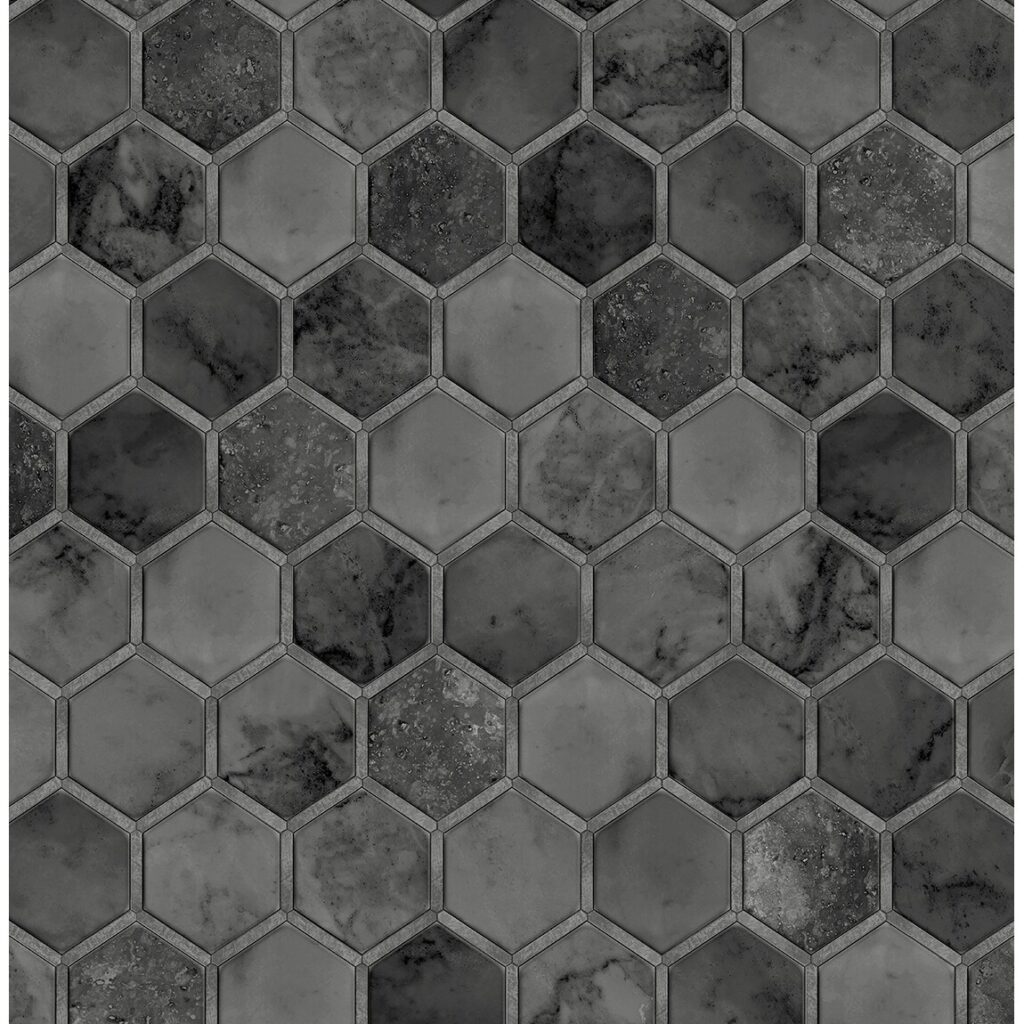 30.5 sq. ft. NextWall Inlay Hexagon Peel and Stick Wallpaper Peel