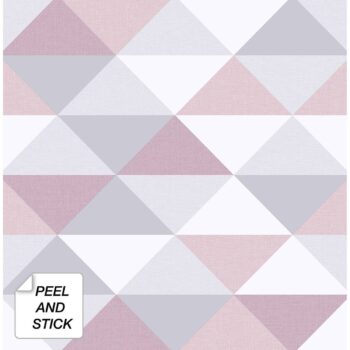 30.75 sq. ft. - NextWall Mod Triangles Geometric Peel and Stick Removable Wallpaper