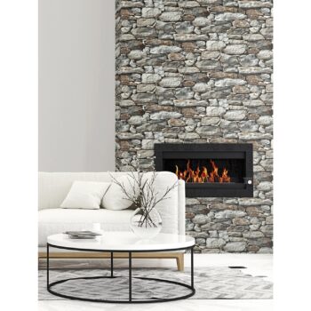 30.75 sq. ft. - NextWall Stone Wall Peel and Stick Removable Wallpaper